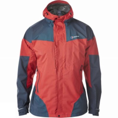 Berghaus Mens Light Trek Hydroshell Jacket Extrem Red/Carbon